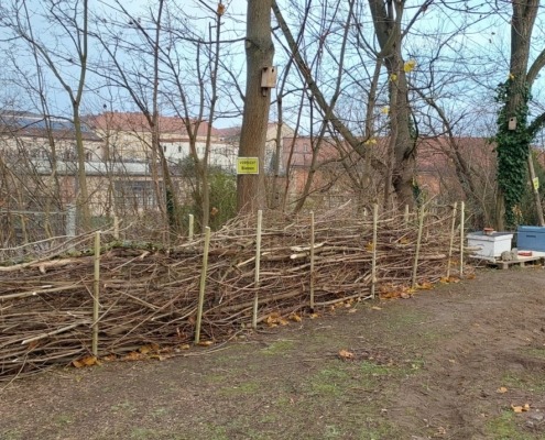 selbstgebaute Hochbeete